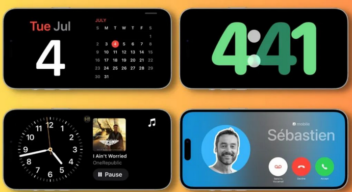 山西苹果手机维修分享iOS17横屏充电待机显示有什么好处 