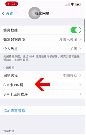 山西苹果14维修网分享如何给iPhone14的SIM卡设置密码 